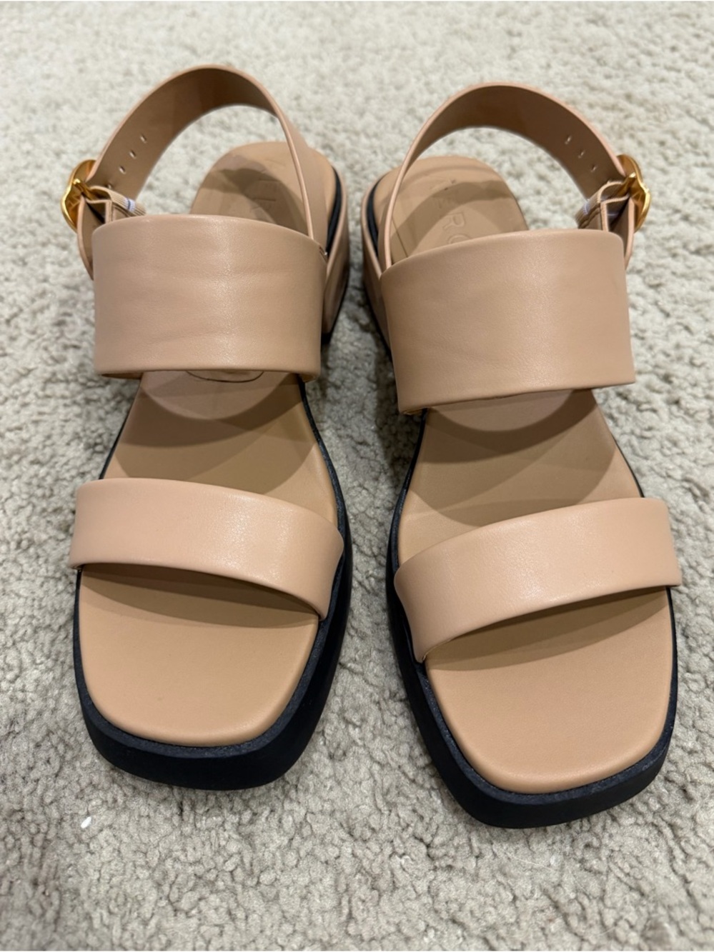 Aerosoles nude block heel sandals